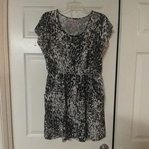 Mudd XL black and white short dress